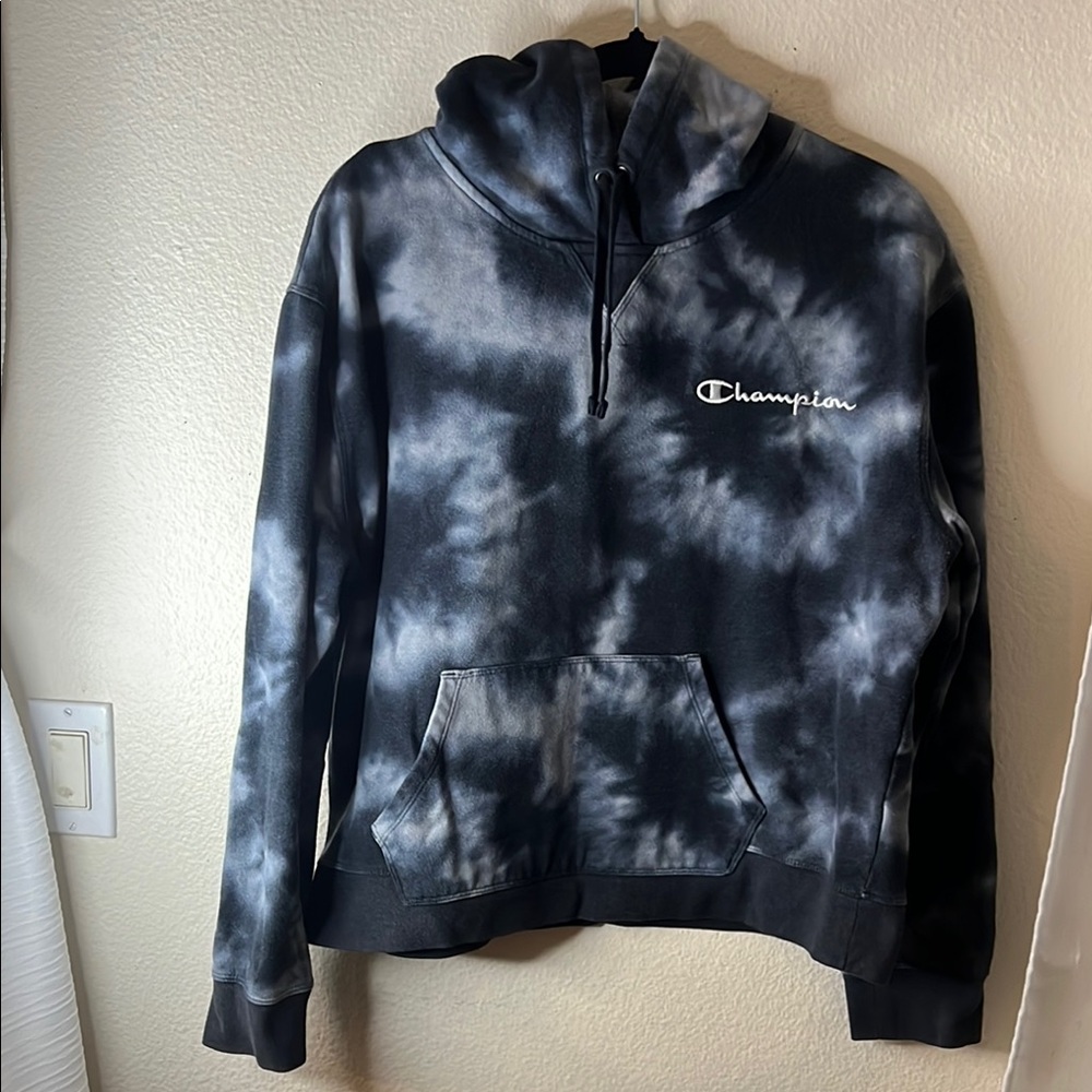 Champion Blue and Gray Tie-Dye Jacket
